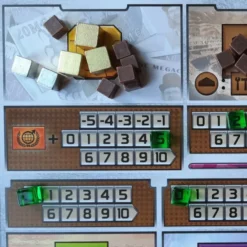 Terraforming Mars - Ensemble de cubes en métal compatibles de couleur bronze, argent et or