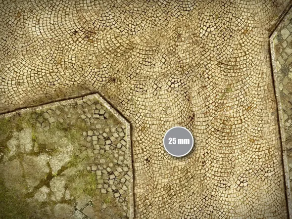 Terrain Mat Mousepad - Cobblestone Steets V2 - 120x180
