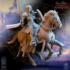 The Beholder Miniatures - Elfes - Commandement Cavalerie Légère