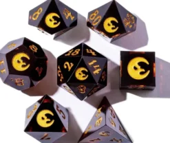 The Crooked Moon - Sharp Resin Dice Set