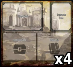Tiny Epic Defenders : The Dark War Expansion - Game Mats 4 Pack