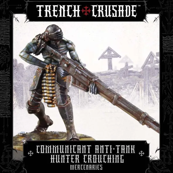 Trench Crusade - Mercenaries - Communicant Anti-Tank Hunter (Crouching)