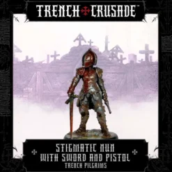 Trench Crusade - Trench Pilgrims - Stigmatic Nun with with Sword and Pistol