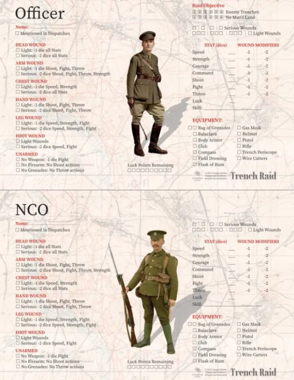 Trench Raid: Solitaire Patrol Command on the WW1 Western Front