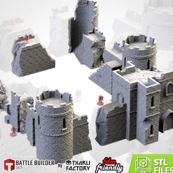 Txarli - Décors Fantasy - Chateau en ruines