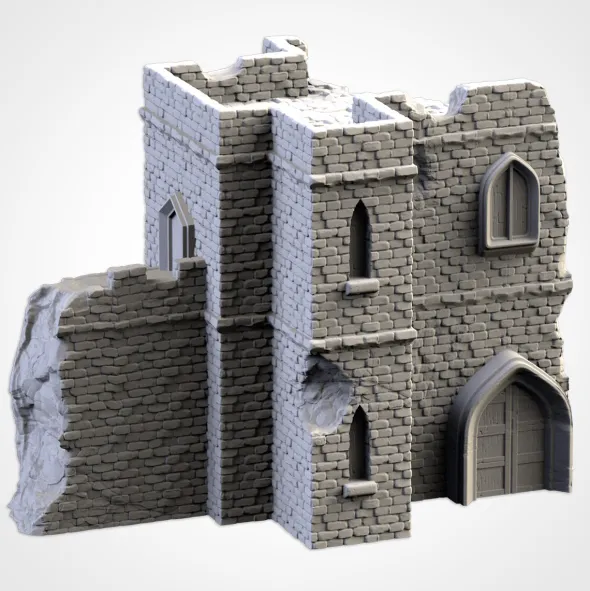 Txarli - Décors Fantasy - Chateau en ruines