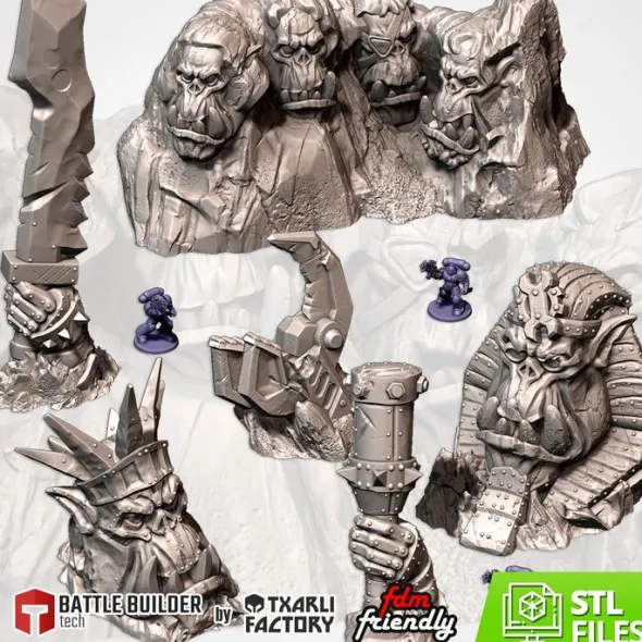 Txarli - Décors Fantasy - Monuments Orcs