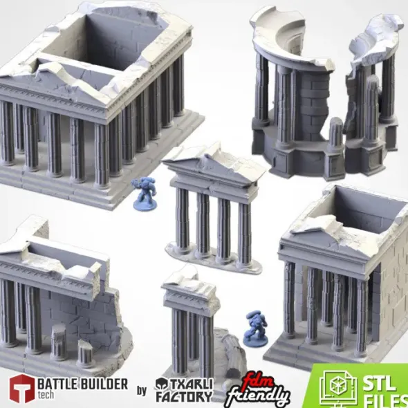 Txarli - Décors Fantasy - Temples Classiques