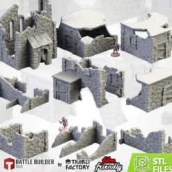 Txarli - Décors Fantasy - Village en ruines