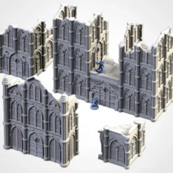 Txarli - Décors Science fiction - Cathedrale fermée en ruines