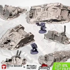 Txarli - Décors Science fiction - Epaves tank
