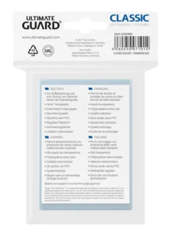 Ultimate Guard 100 Pochettes Classic Soft Sleeves 66x93 mm