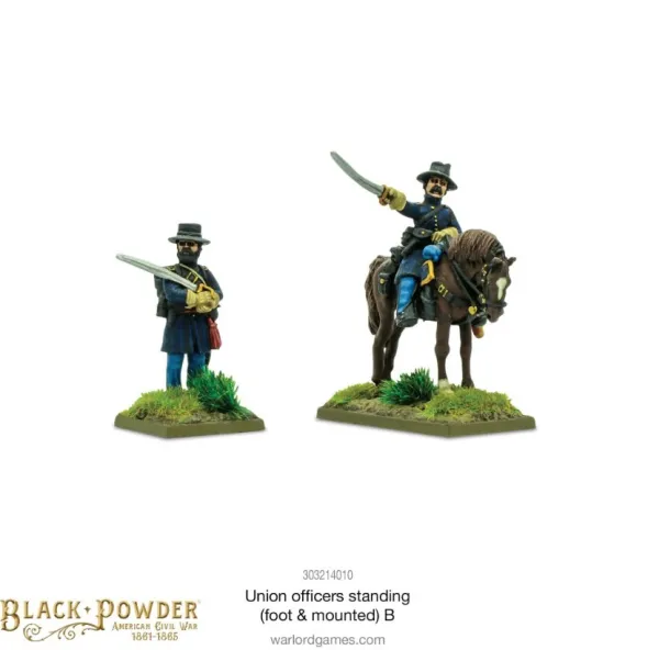 Union Officers Standing (mounted and foot) B