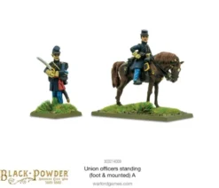 Union Officers Standing (mounted and foot) A