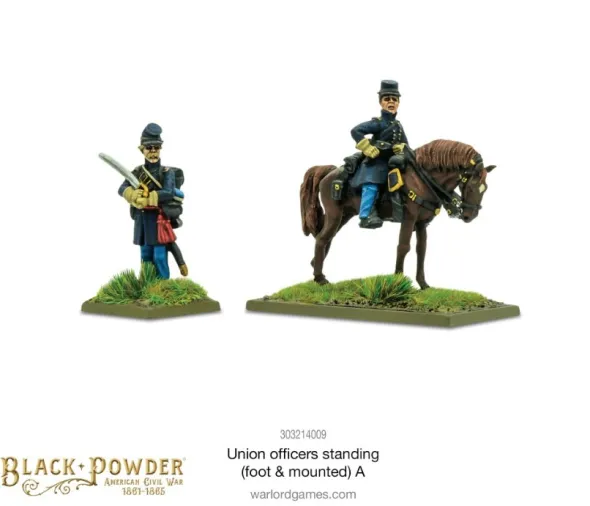 Union Officers Standing (mounted and foot) A