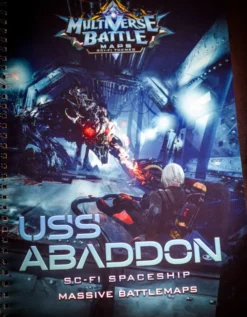USS Abaddon - Livre de cartes de bataille géante de science-fiction
