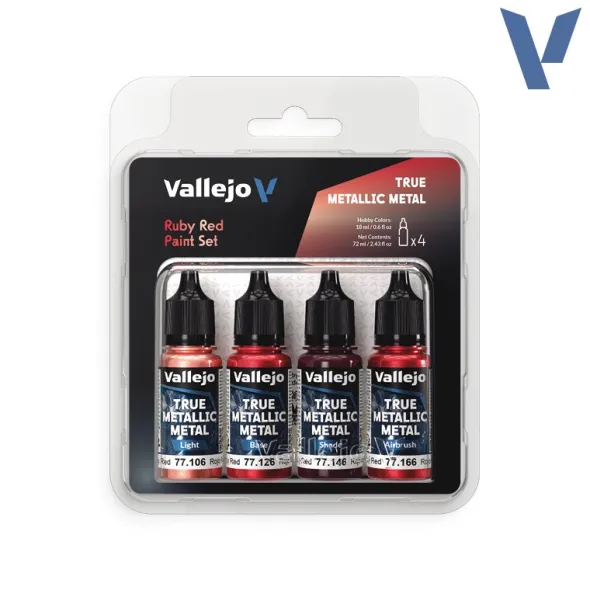 Vallejo - TMM : Ruby Red Paint Set