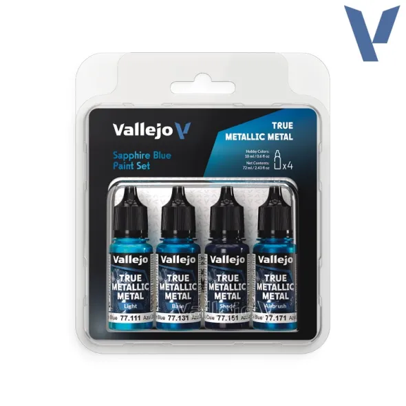 Vallejo - TMM : Sapphire Blue Paint Set