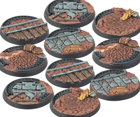 Warcrow - 30mm Mounthaven Scenery Bases, Alpha Series