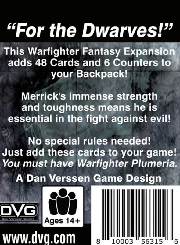 Warfighter: Fantasy Expansion 2 – Merrick: Dwarven Fighter