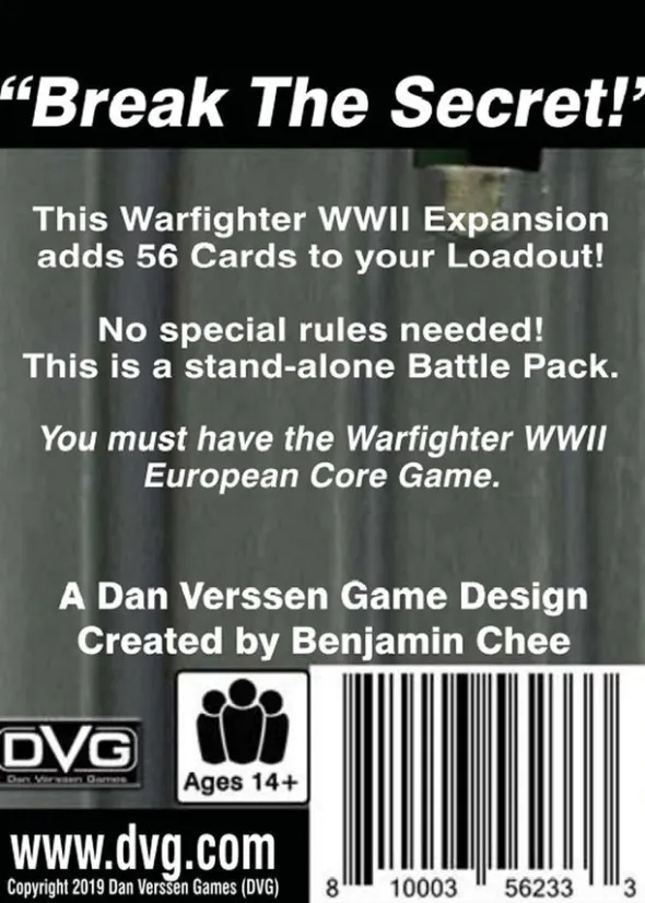Warfighter WWII - Expansion 54 - Enigma Machine