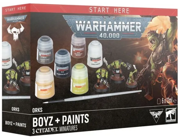 Warhammer 40,000 : Orks - Boyz + Set de Peinture
