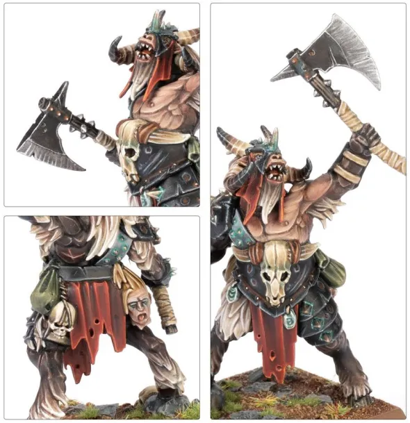 Warhammer - The Old World : Braillehardes Hommes-bêtes - Chef Homme-bête