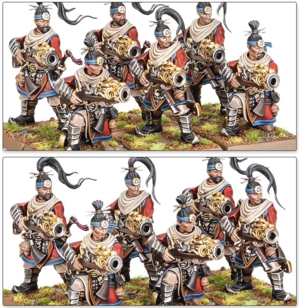 Warhammer - The Old World : Grand Cathay - Fusiliers Grêle de Fer & Équipes de Canon Grue