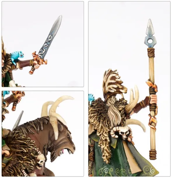 Warhammer - The Old World : Royaume des Elfes Sylvains - Noble Elfe Sylvain sur Grand Cerf