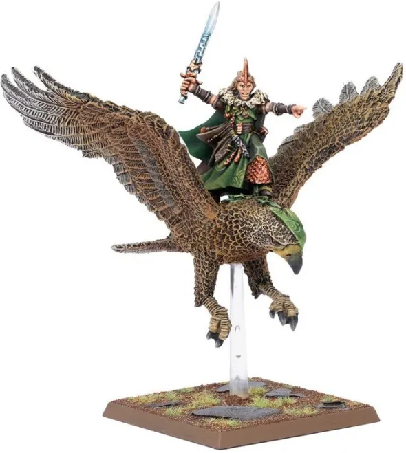Warhammer - The Old World : Royaume des Elfes Sylvains - Noble Elfe Sylvain sur Grand Aigle