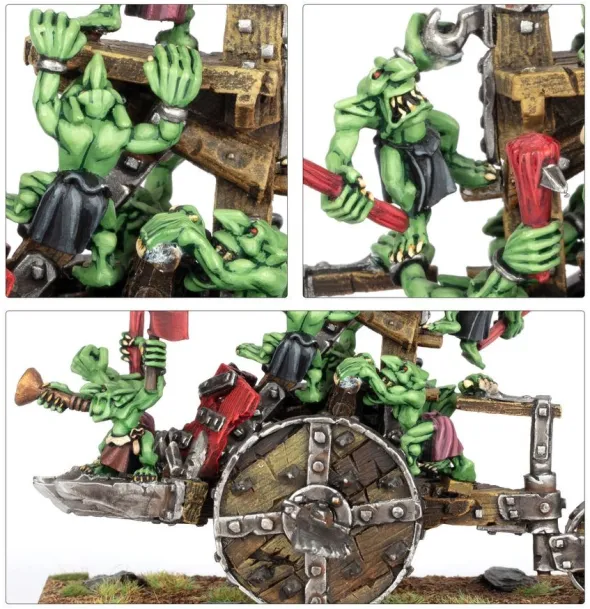 Warhammer - The Old World : Tribus des Orques & Gobelins - Chariot à Pompe Snotlings