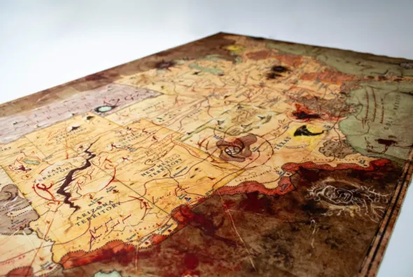 Weird Frontiers - Velvet Map A2 size