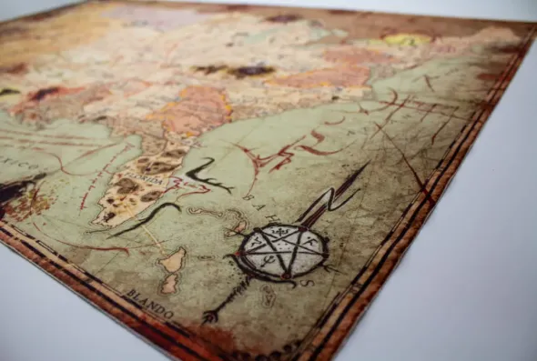 Weird Frontiers - Velvet Map A2 size