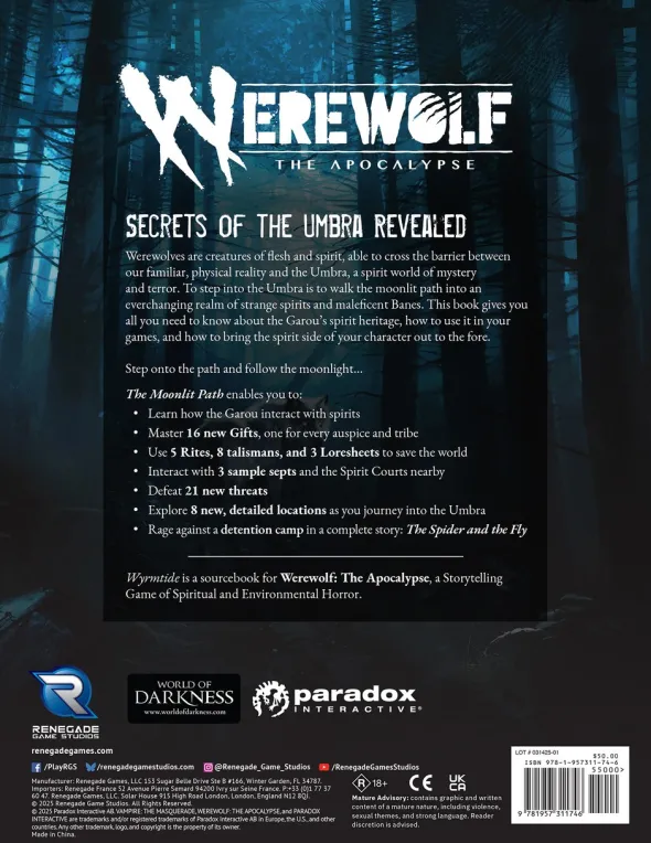 Werewolf: The Apocalypse 5th Edition - The Moonlit Path