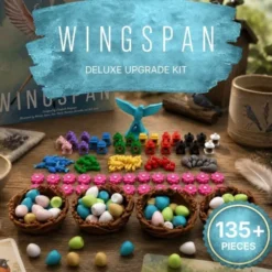 Wingspan Deluxe Upgrade Kit - Compatible avec jeu de base, Asie, Oceanie and Europe