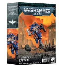 W40K : Space Marines - Capitaine avec Réacteur Dorsal et Bouclier Relique