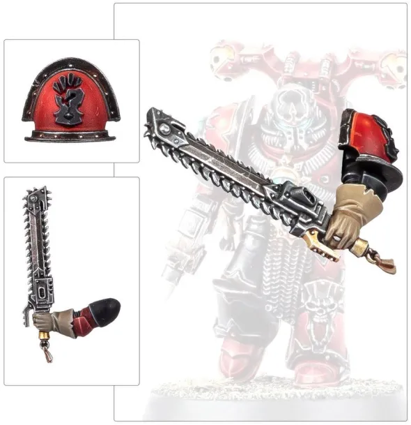 W40k : Space Marines du Chaos - Améliorations et Décalcos Red Corsairs
