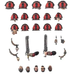 W40k : Space Marines du Chaos - Améliorations et Décalcos Red Corsairs