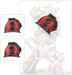 W40k : Space Marines du Chaos - Améliorations et Décalcos Red Corsairs