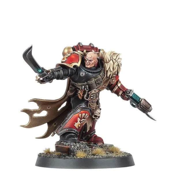 W40k - Space Marines du Chaos - Capitaine-écumeur Red Corsair