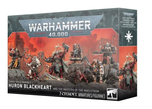 W40K - Space Marines du Chaos - Huron Blackheart et les Maîtres du Maelström