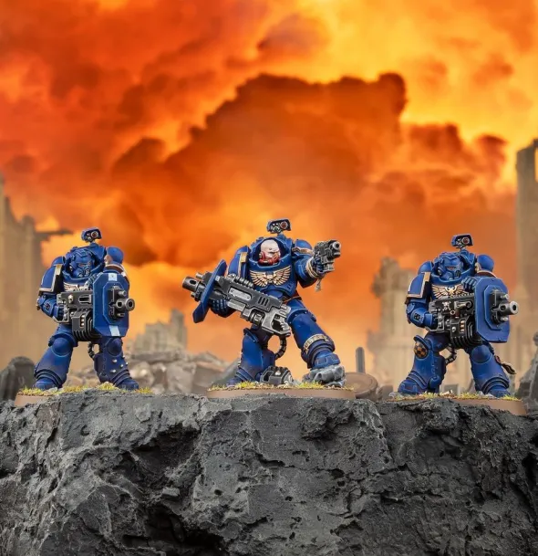 W40K : Space Marines - Escouade Eradicator Avec Bolters Lourds