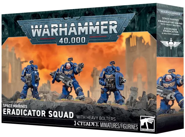 W40K : Space Marines - Escouade Eradicator Avec Bolters Lourds