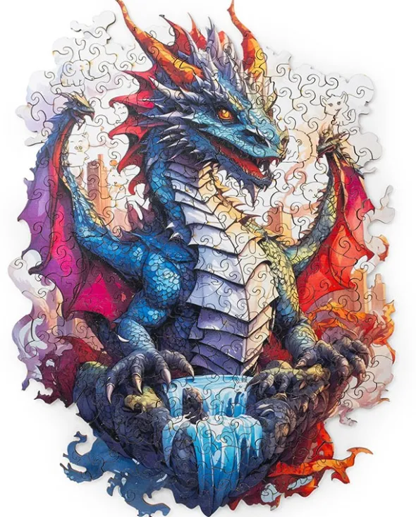 Wooden Jigsaw Puzzle - Dragon
