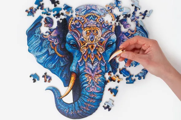 Wooden Jigsaw Puzzle - Elephant