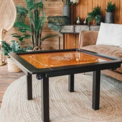 Woodestic Carrom Set (Hêtre vapeur - Ébène)
