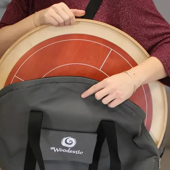Woodestic Crokinole Mini Carry Case (Gris)