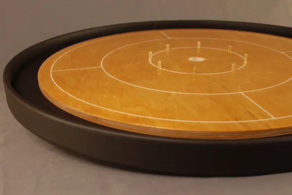Woodestic Crokinole Tournament Set (Hêtre vapeur - Chocolat noir)