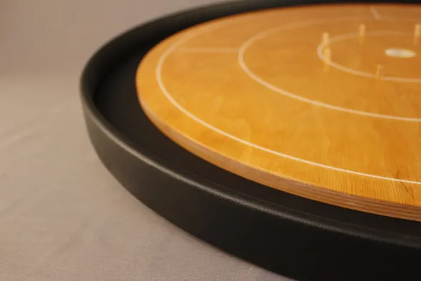 Woodestic Crokinole Tournament Set (Hêtre vapeur - Ébène)