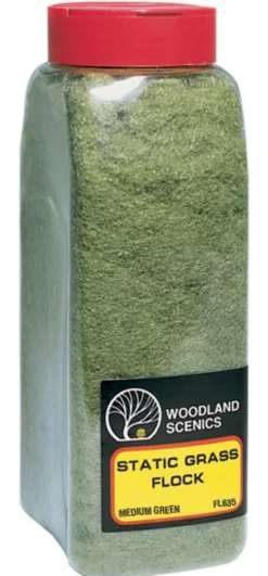 Woodland Scenics - Herbe Statique en Shaker - Medium Green